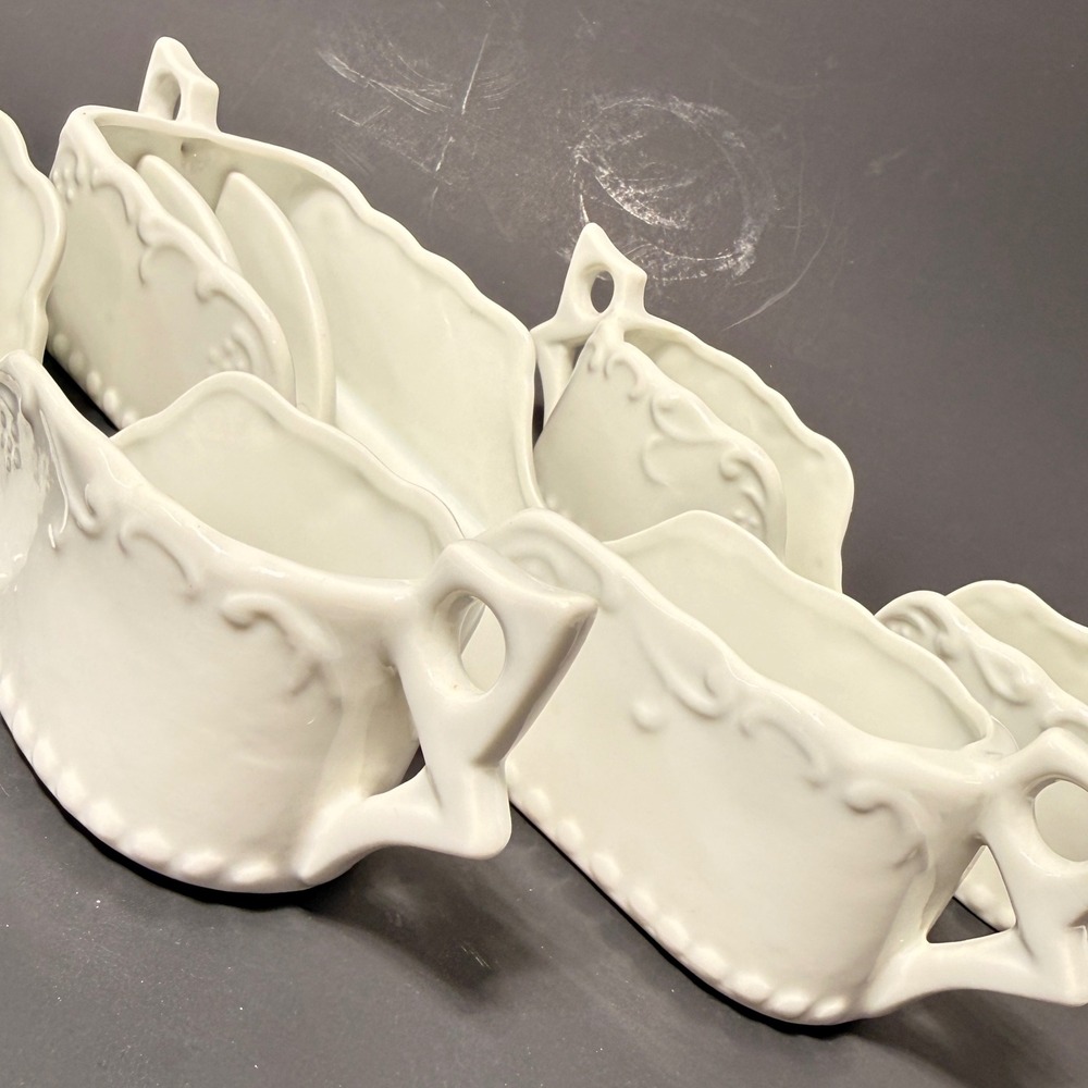 Maryland China White Porcelain Sleigh Dish Set of 3 Christmas Holiday Japan - Picture 2 of 9